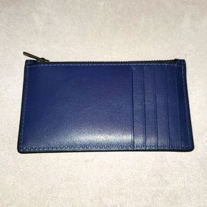 Coach navy blue credit card holder